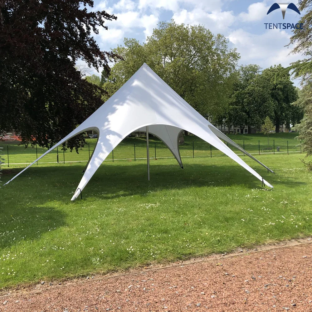 

Custom Logo Star Canopy Tent 12M For Outdoor Promotion Event Eye-catching Single Pole Star Shade Tent For Outdoor Shelter