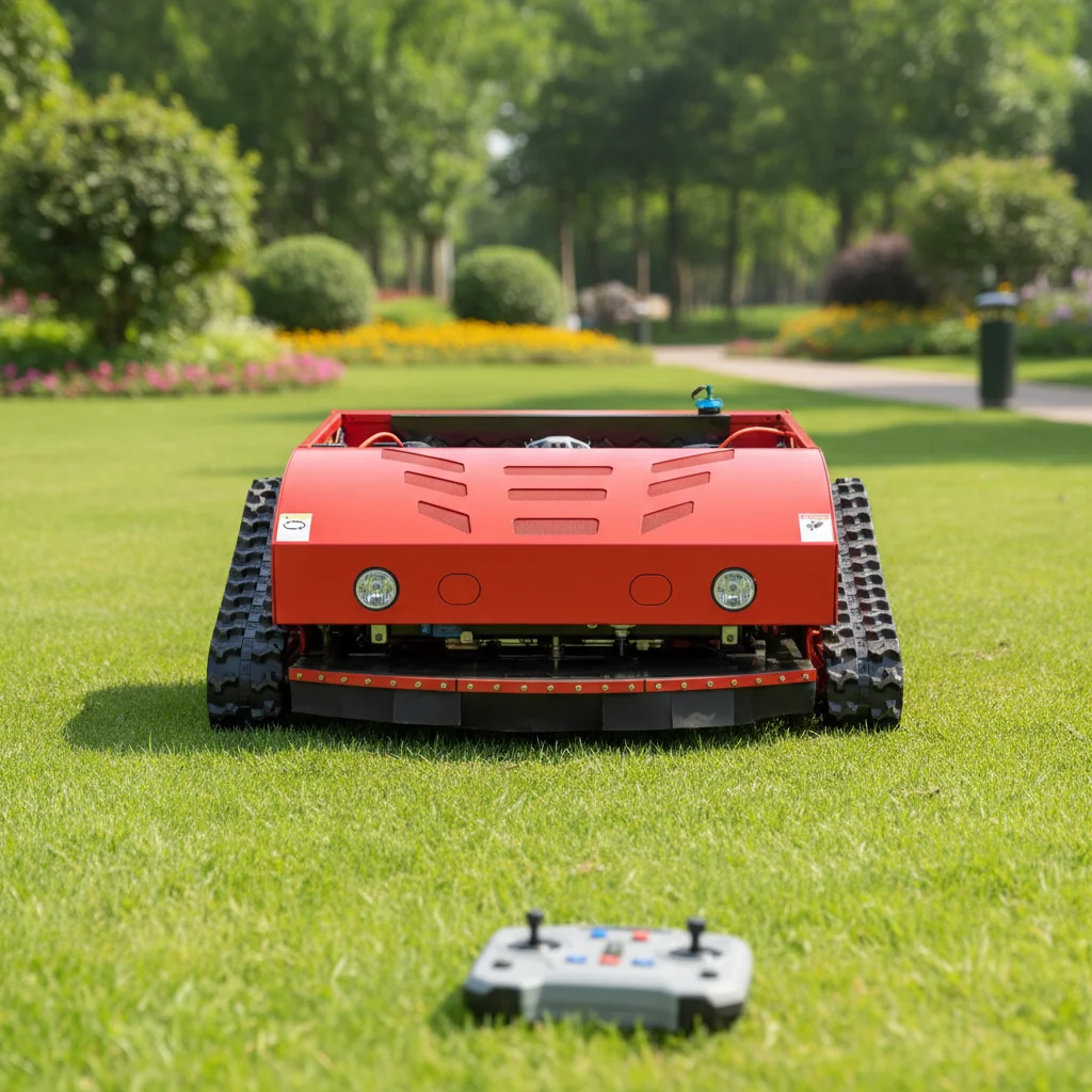 Remote Control Robot Lawn Mower Crawler Lawn Mower Small Lawn For Wasteland Mower On Road Slope