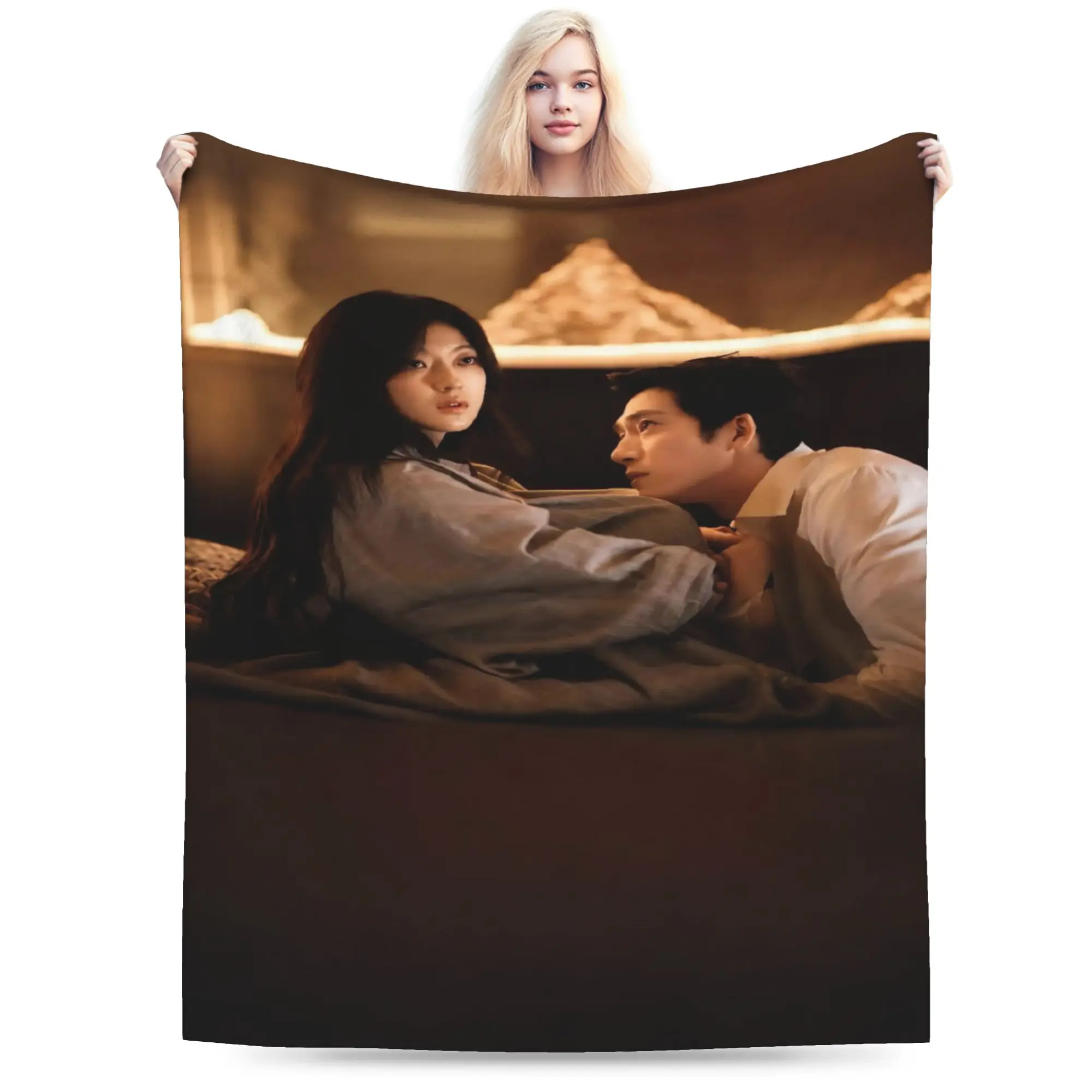 The Early Spring jing boran Blankets Ultra-Soft Flannel Novelty Gift  Throw Blanket Bedspread