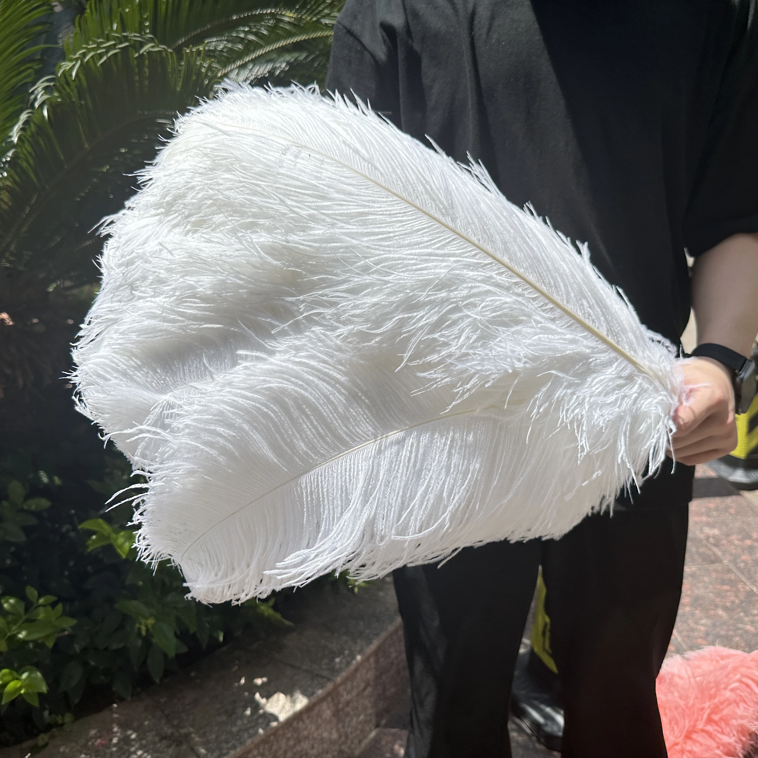 10/50/100/200 PCS Natural White Ostrich Feather 15-75cm/6 to 30inches Ostrich Plumage Wedding Centerpiece Clothing Plumes Decor