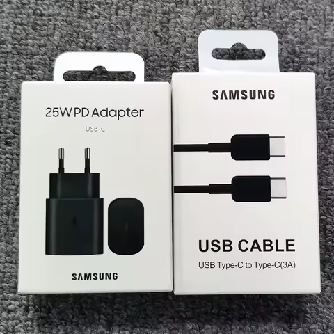 Samsung 25W Super Fast Charger Type C Cable For Galaxy S24 S23 S22 S21 S20 Note 10 Plus 20 Z Flip Fold 6 5 4 3 2 A15 A25 A35 A55
