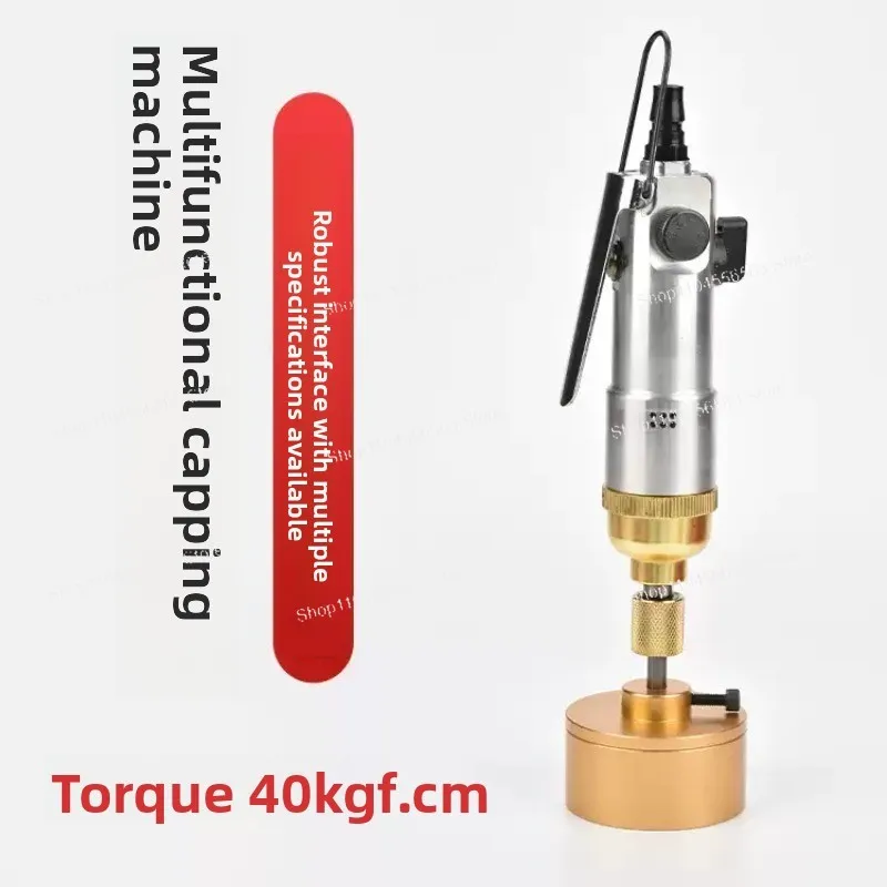 Handheld Pneumatic Bottles Capping Machine - 5-50mm Cap Size Sealing Equipment for Packaging
