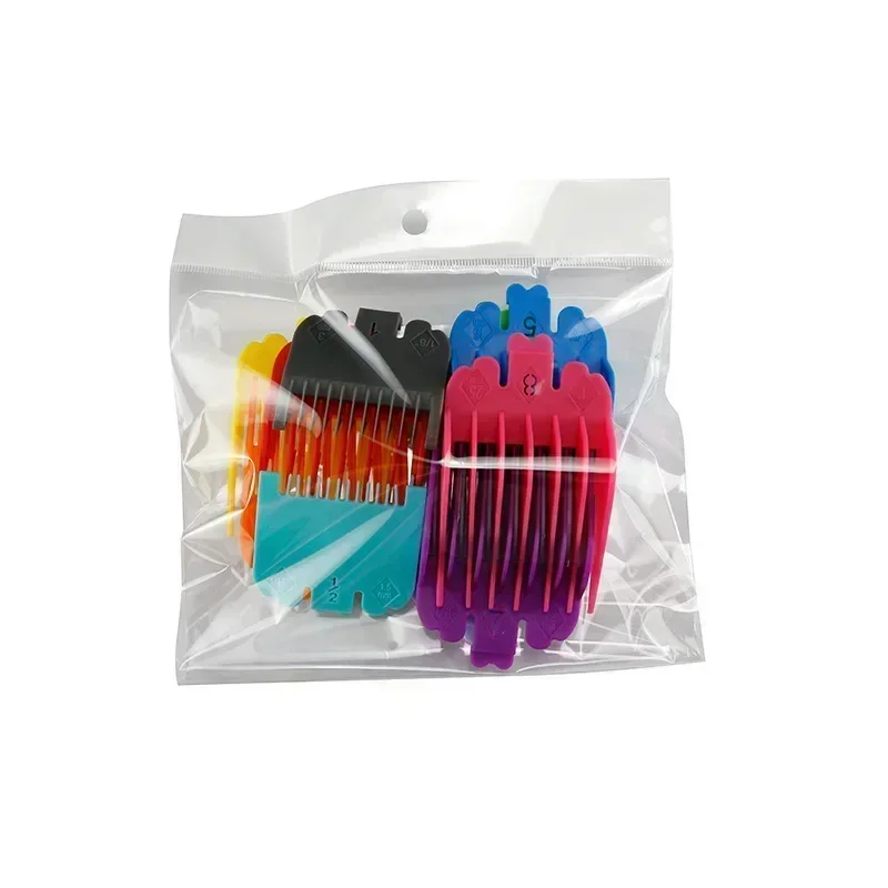 10Pcs Hair Clipper Limit Comb Guide Limit Comb Trimmer Guards Attachment 3-25mm Universal Professional Hair Trimmers Colorful