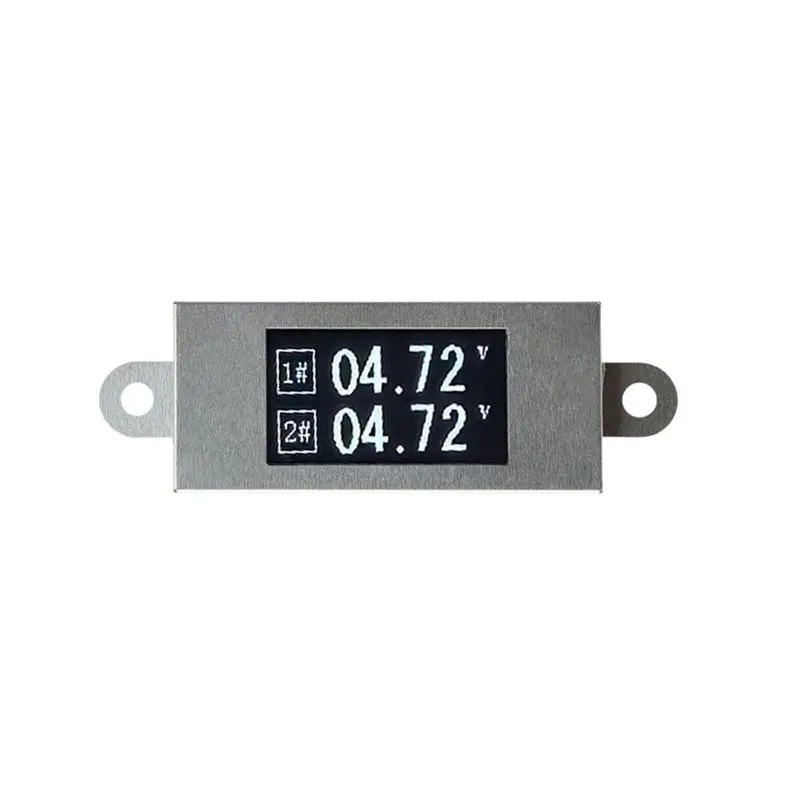 AWAH Dual Channel Voltmeter 0.77 Inch OLED For Voltage Monitor DC 0-30V Digital For Voltage Display Module 3/4 Wire Sampling