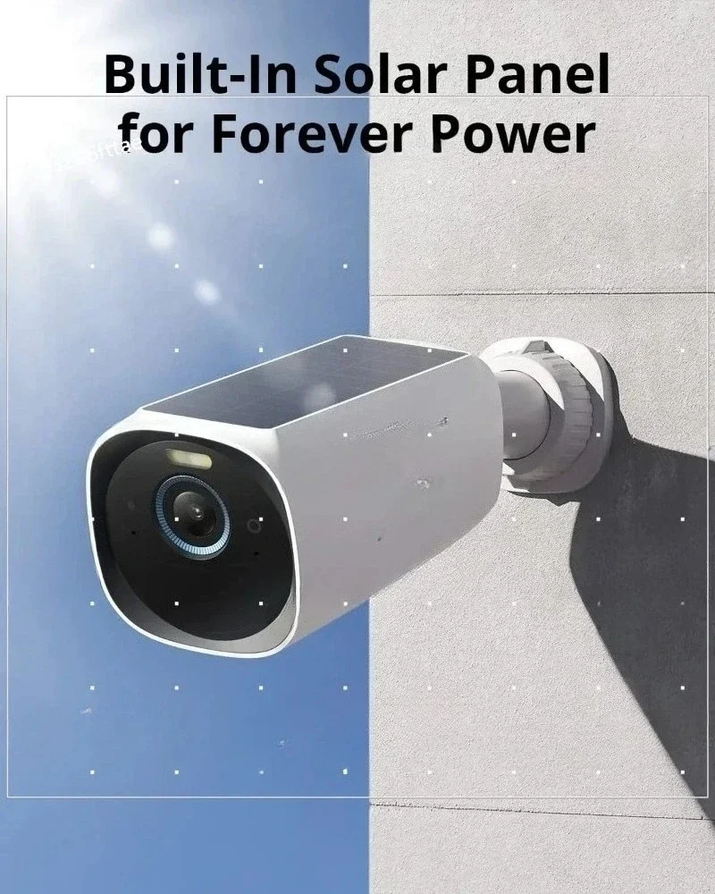 Câmera externa sem fio 4K Painel solar Forever Power Face Recognition AI eufy segurança