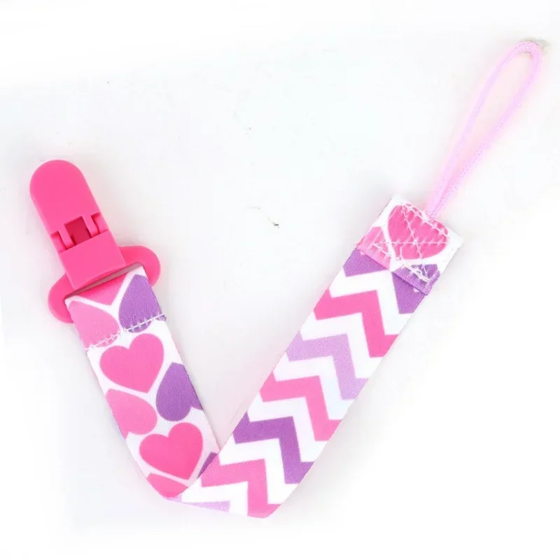 pacifier Double-sided printed Newborn 4pcs/set chain clip pacifier Belt Pacifier holder Infant feeding