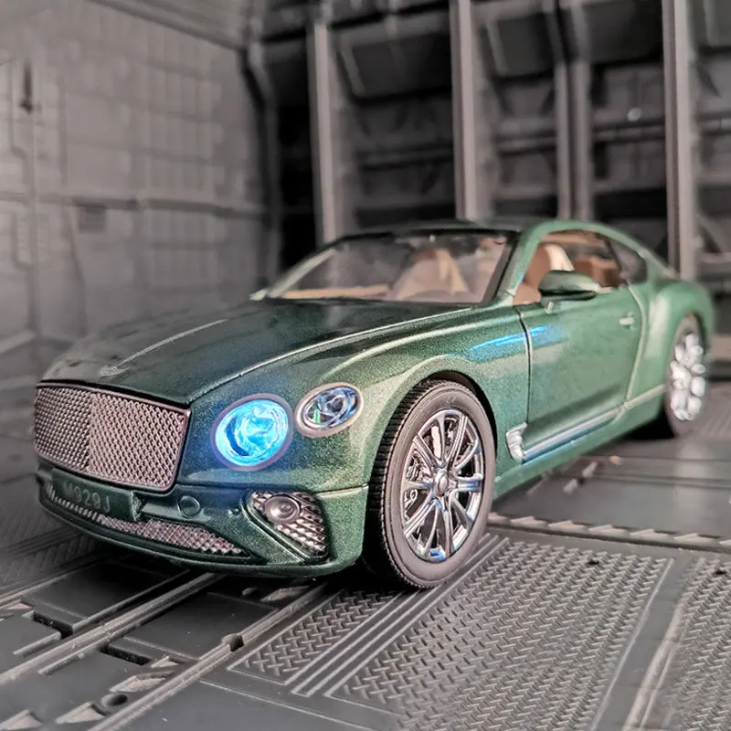 

1:24 Continental GT Alloy Diecast Toy Car Model Sound and Light Children's Toy Collectibles Birthday Gift