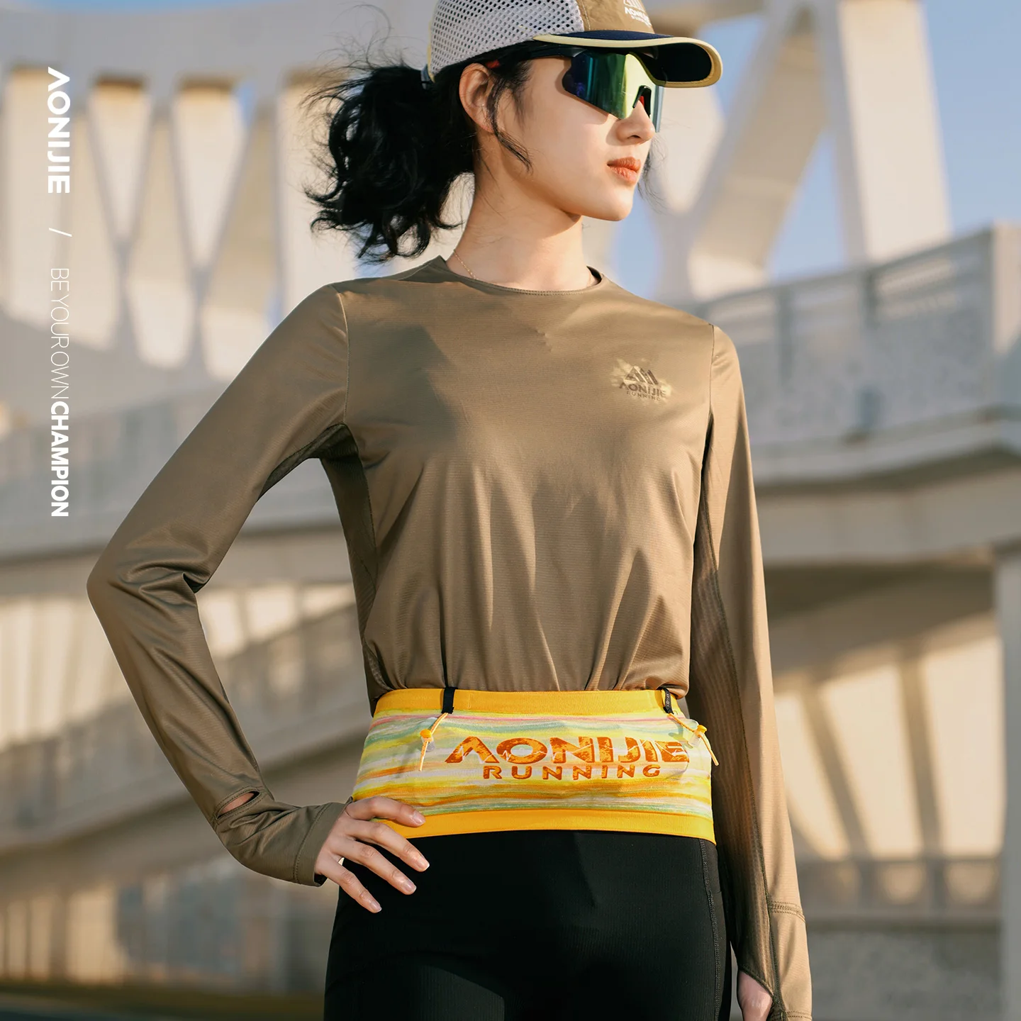 Aonijie Running Waist Packs Ultralight Marathon Waist Belt Bag Portable for Outdoor Trailing Camping Hiking Marathoner