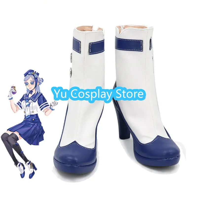 Parfümeur Vera Nair Cosplay Schuhe Spiel Identität v Ocean going Voyage Tag Cosplay Prop Pu Lederschuhe Halloween Stiefel nach Maß