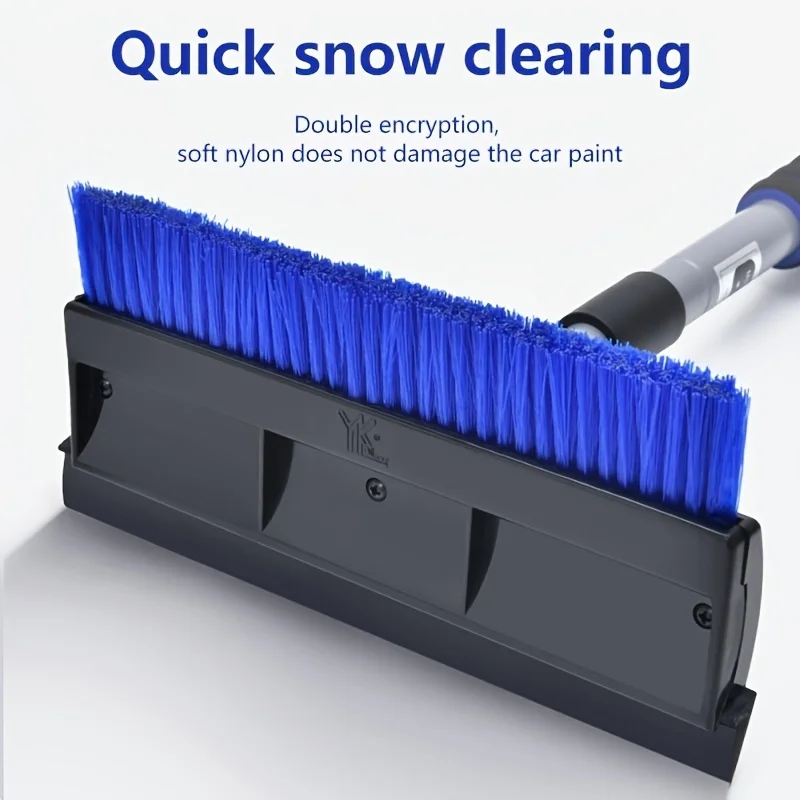 3-in-1 Retractable Car Snow Shovel & Ice Scraper - Durable ABS, Non-Electric, Perfect for Winter Defrosting & Snow Removal Cars