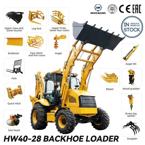 Diesel Backhoe Loaders Kubota Engines Backhoe Excavators Construction Machinery 8-ton Mini Tractor Loaders Factory Customization