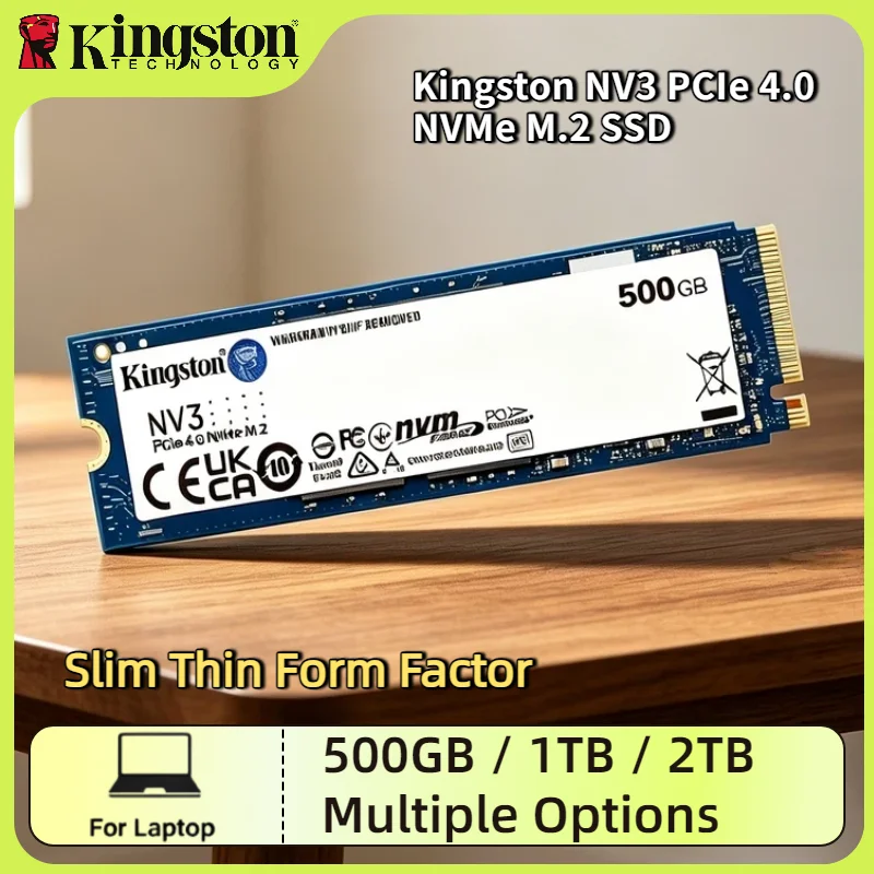 

Kingston NV3 500GB 1TB 2TB M.2 2280 PCIe 4.0 NVMe SSD Up to 6000MB s Internal Hard Drive for PC Upgrade Pro Max Speed