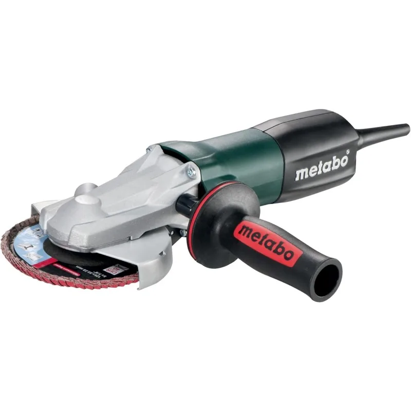 Metabo 4-1/2-Inch / 5-Inch Flat Head Angle Grinder,10,000 RPM, 8 Amp w/Lock-on, Electronics,Made in Germany,WEF 9-125,613060420