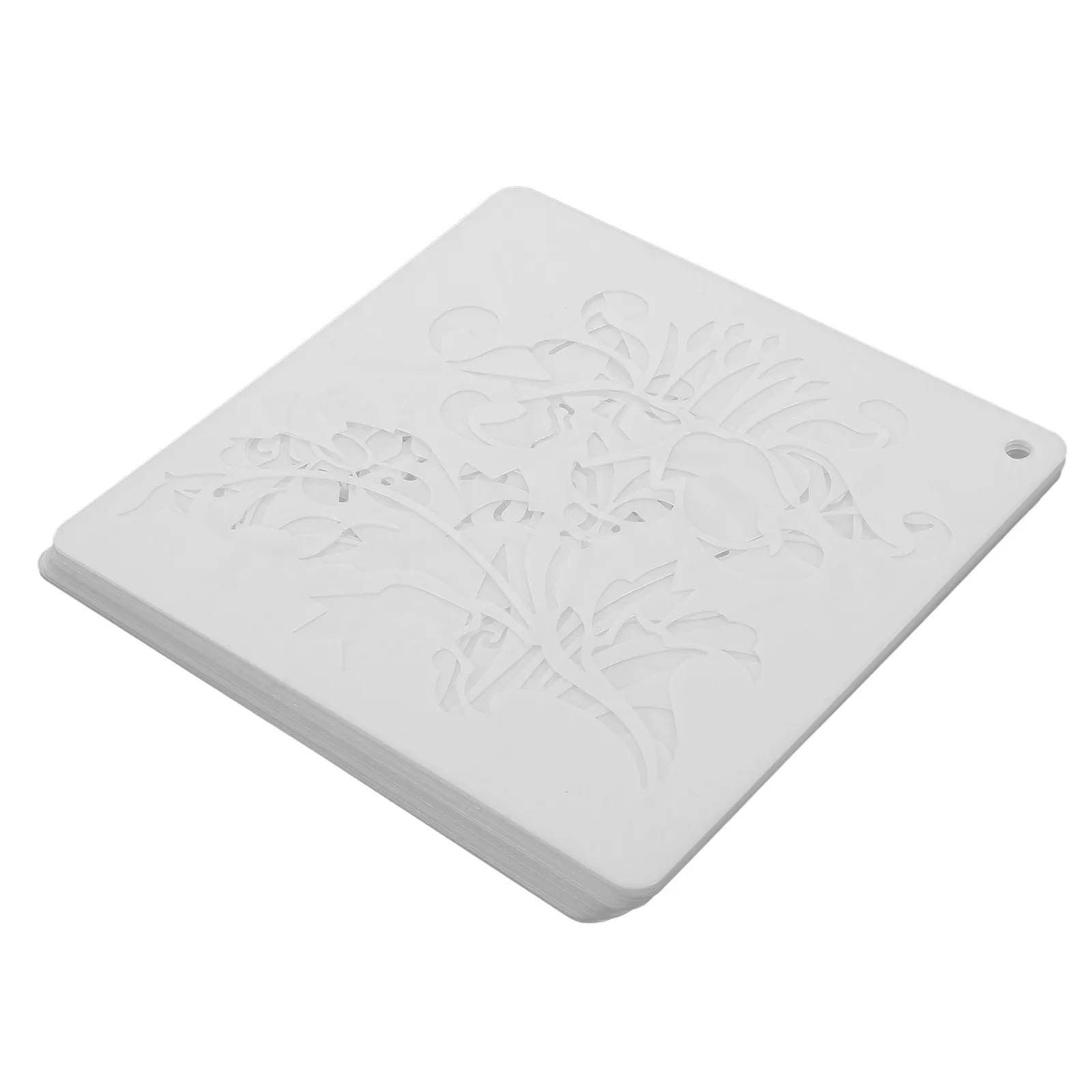 Wildflower Wall Stencil Flower Painting Stencils Reusable Hollow Leaves DIY Spring Drawing Template for Wood Canvas Craft Spray