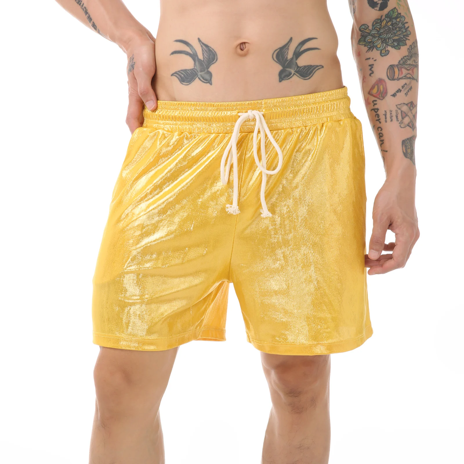 Männer Lose Sport Shorts Mann Lauf Boxer Ultra Dünne Fitness Gym Kurze Hosen Sommer Shinny Quick Dry Freizeit Jogginghose Böden – Detail 5