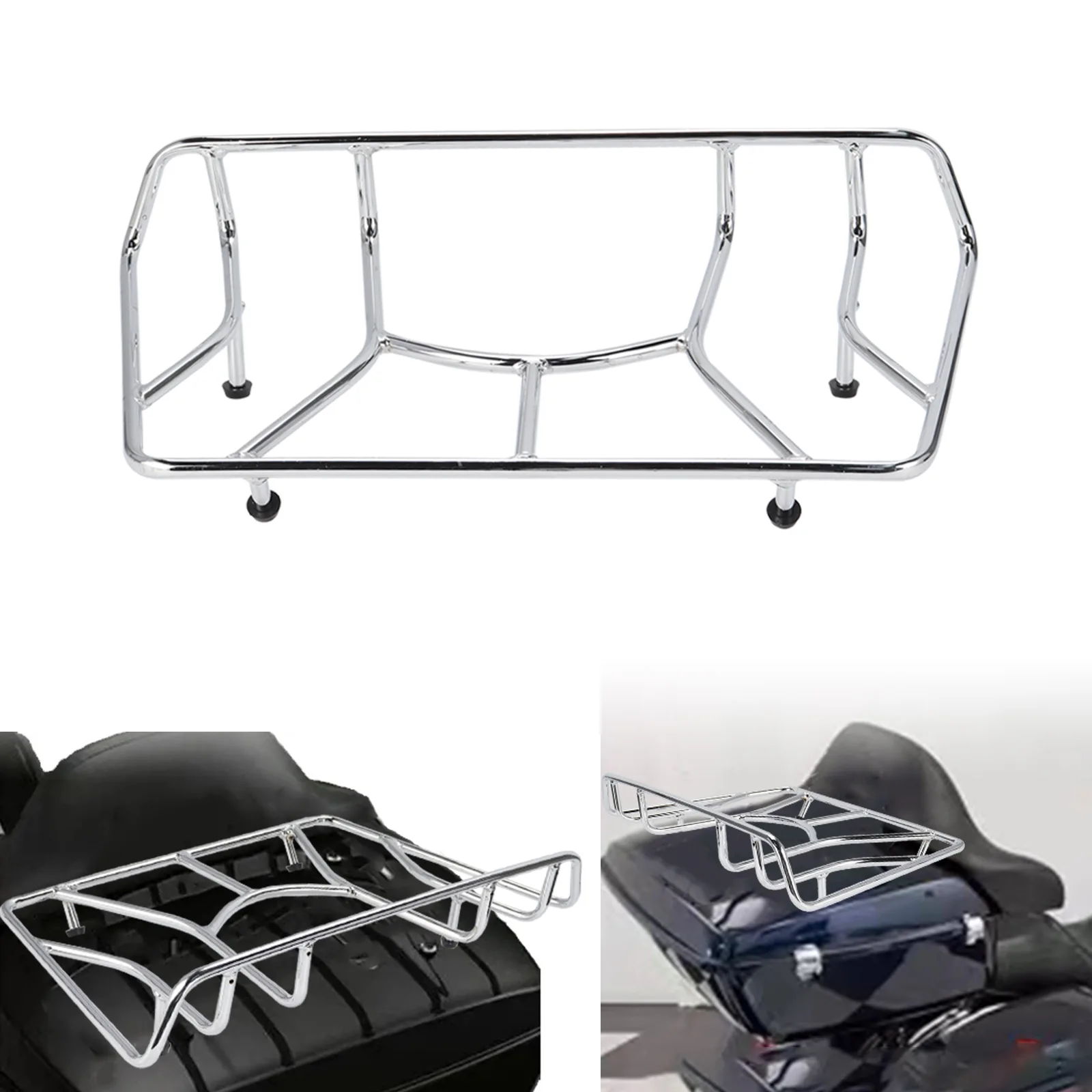 Suitable for Harley Glide/Road Glide, modified aluminum trunk rack