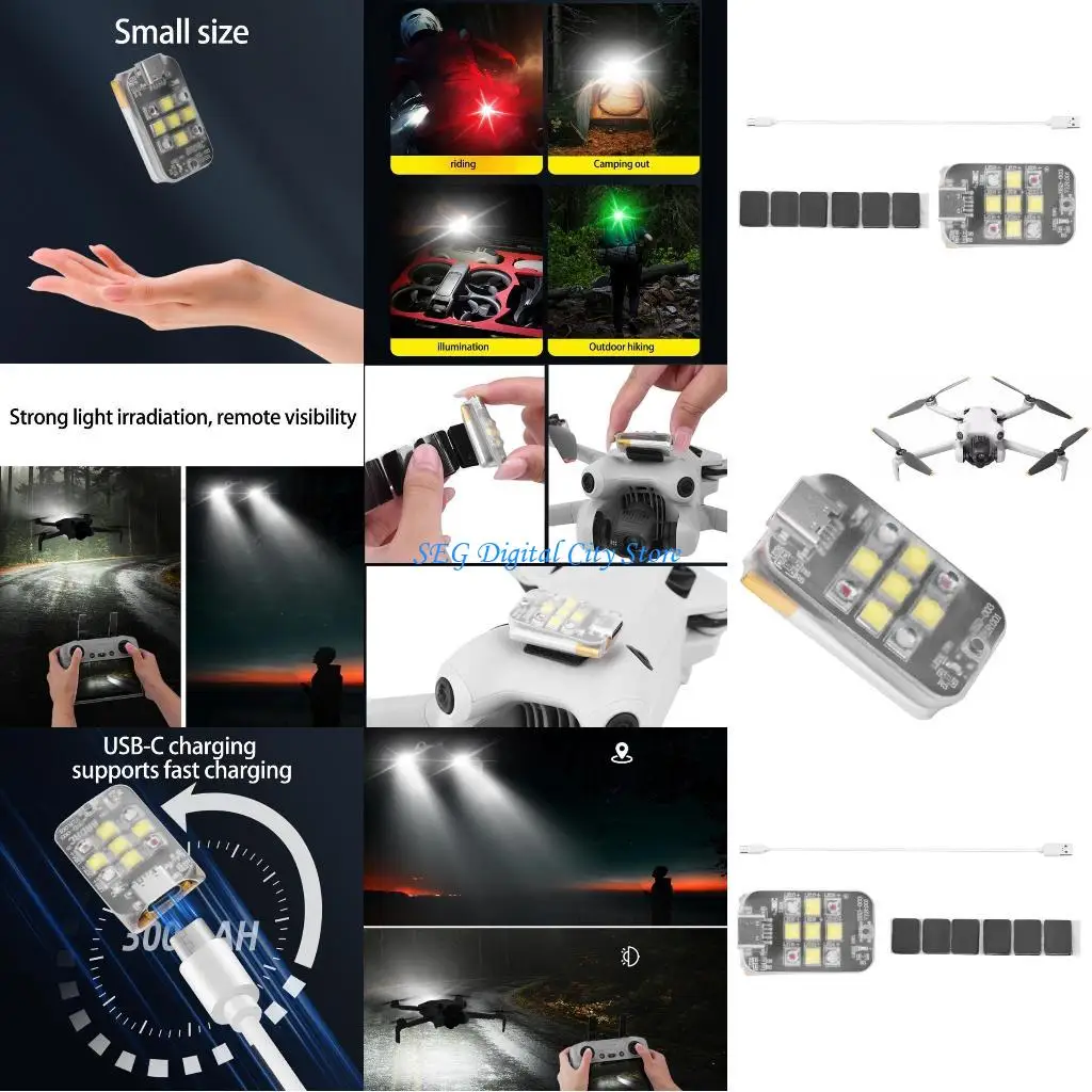 

U75B Photography Lighting Easy Installs Long Standbys for 4K Avata