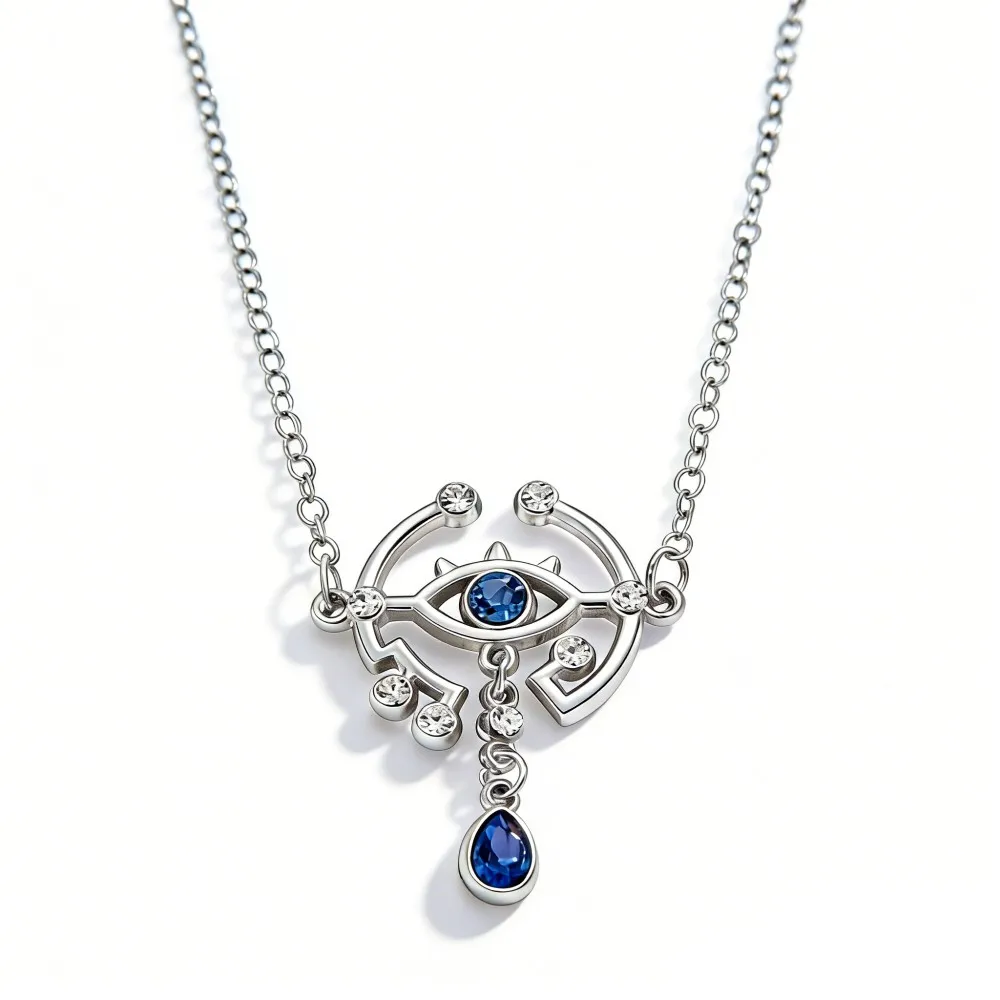 

Game Breath of the Wilderness, Eye Logo Necklace, Diamond Pendant, Niche Fashion Accessories
