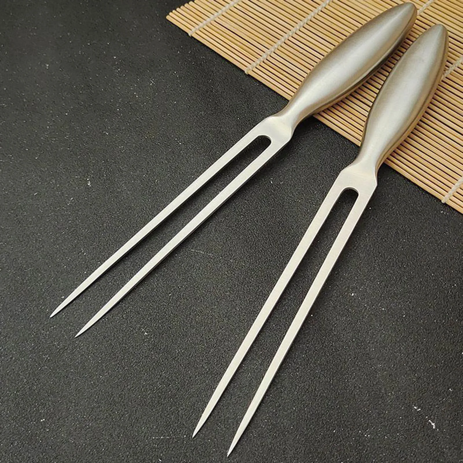 29cm BBQ Fork Tableware Set 304 Stainless Steel Carving Meet Fork Kitchen Dining For Barbecue