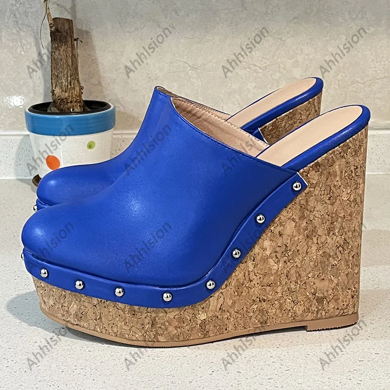 

Ahhlsion/Новые модные женские туфли-лодочки на платформе, пикантные туфли на танкетке с круглым носком, красивые черные туфли для вечеринок, размер США, большие размеры 4-14