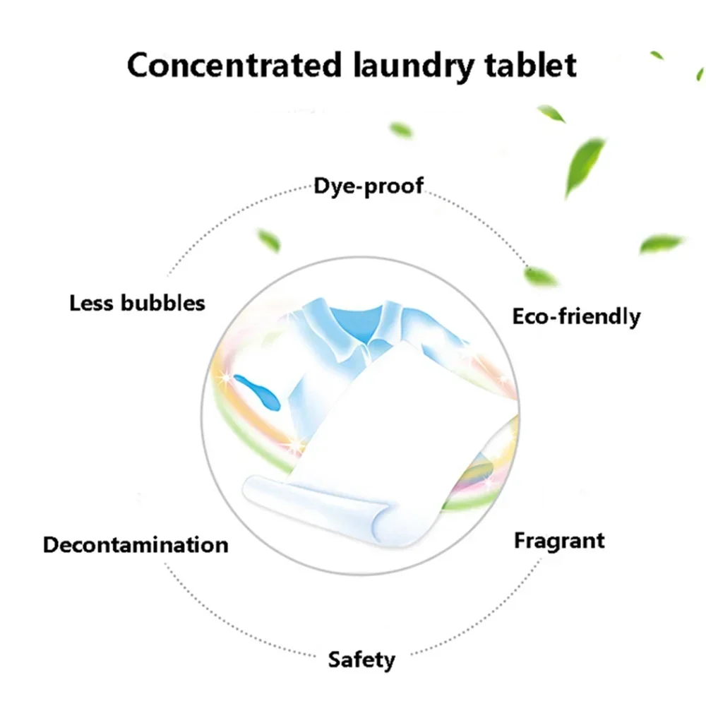 90/180Pcs Laundry Tablets Underwear Cleaning Soap Children\'s Clothing Concentrated Washing Powder Detergent For Washing Machines