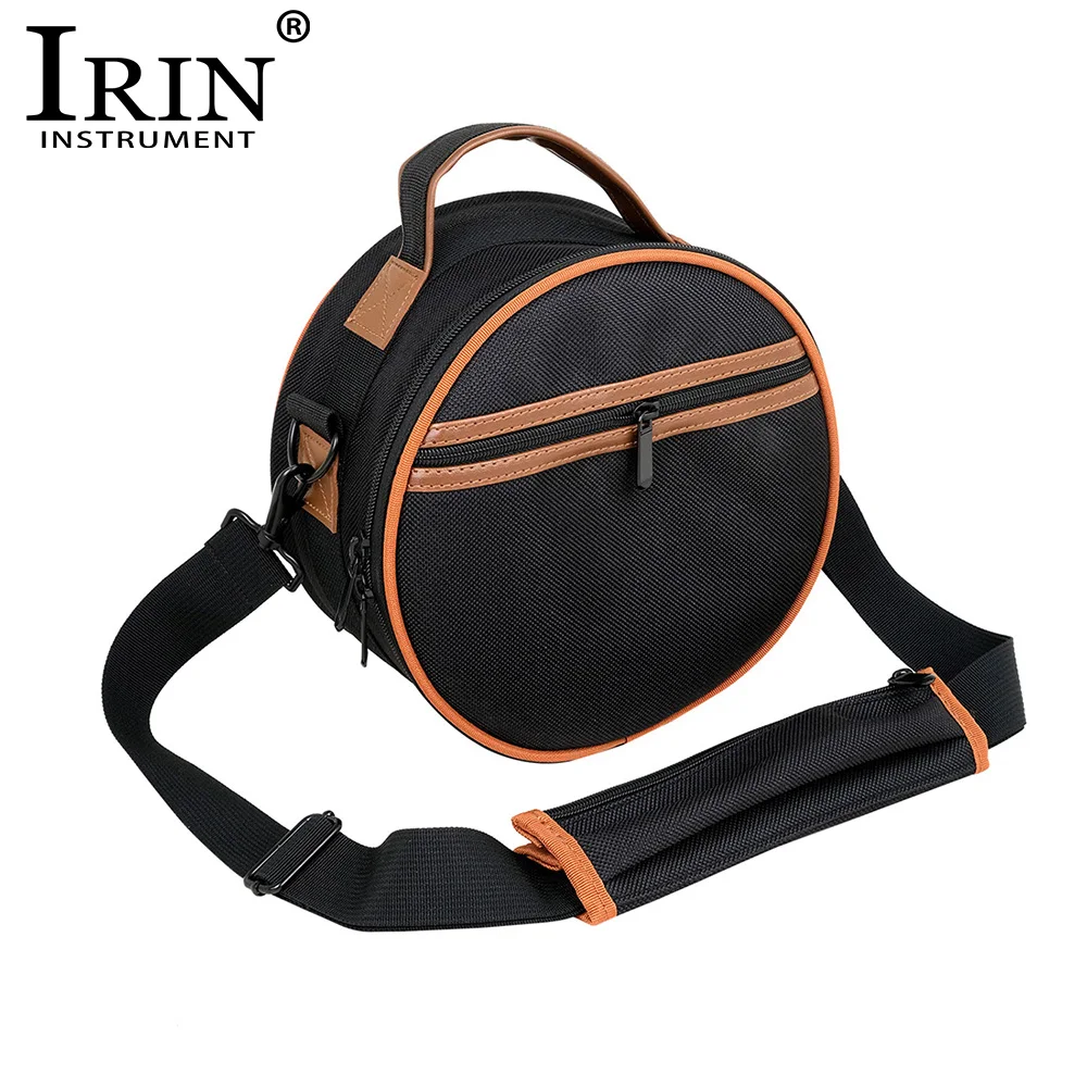 IRIN 8 Inch Ethereal Drum Shoulder Bag Steel Tongue Drum Waterproof Handbag Percussion Instrument Accessories Black/Brown