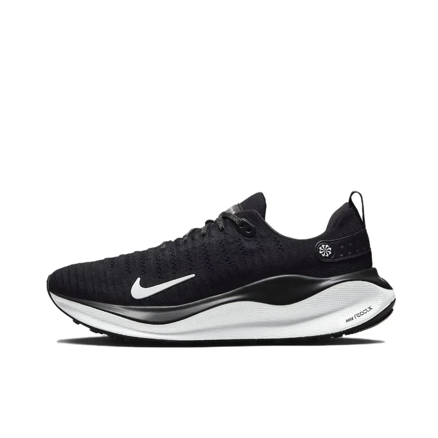 Nike React Infinity Run FLyknit 4 Low Men's Sneakers Lightweight cushioned running shoes Comfortable and wearable black