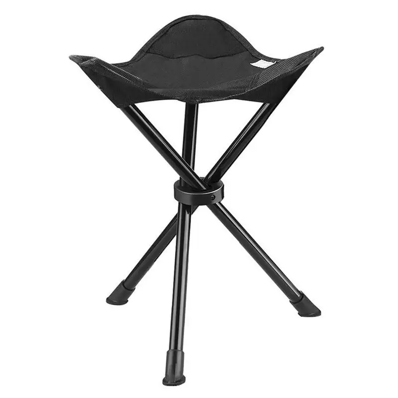 Folding Picnic Camping Stool Portable Tripod Stool Folding Chair  with Carrying Case Picnic Camping Stool 200 lbs Capacity