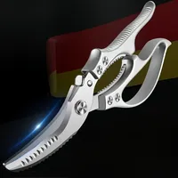 Multifunctional Stainless Steel Scissors - Chicken Bone & BBQ Shears for Home, Restaurant, and Outdoor Use