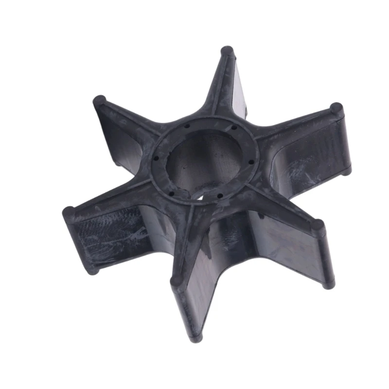 L5BC Six Blade Water Pump Replacement Impeller, Rubber Construction with Integrated Blade-and-Hub Form for Routine Pump