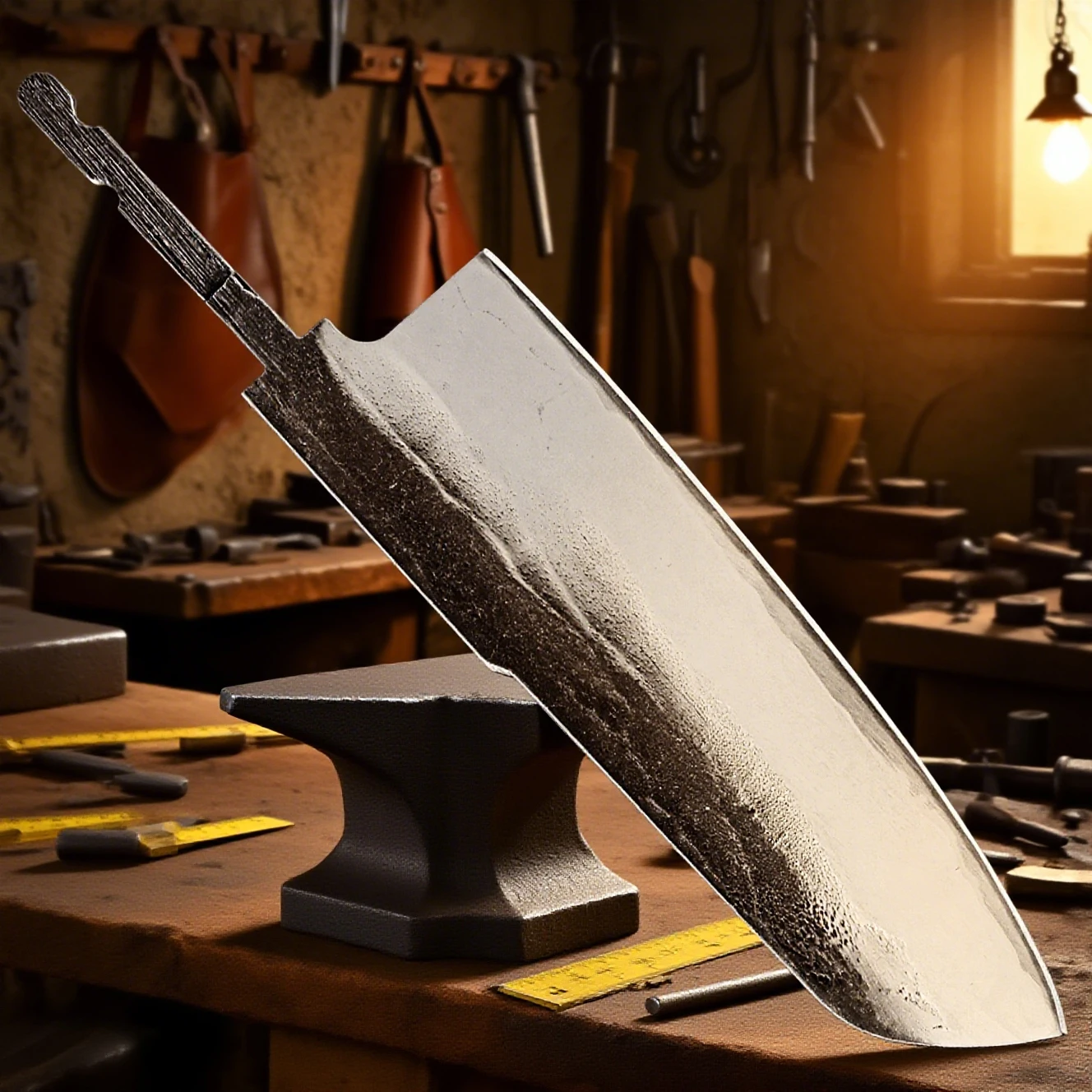 

Кухонный нож Santoku, пустой кованый трехслойный нож ручной работы из композитной стали, острый нож для самостоятельного изготовления, лезвие, материал, инструменты