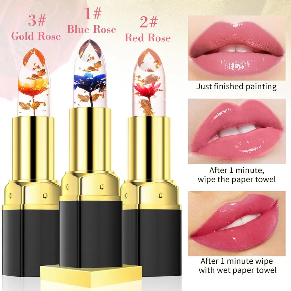 ลิปสติกเปลี่ยนสีตามอุณหภูมิช่วยให้ริมฝีปากนุ่มลื่นติดทนนาน lipstik Batang ให้ความชุ่มชื่น