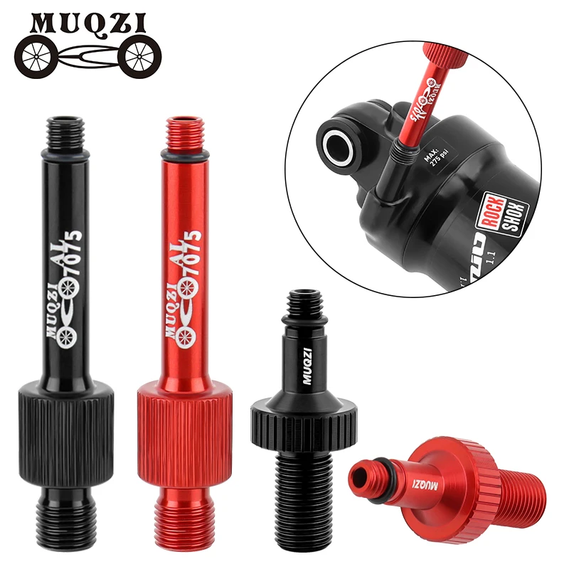 MUQZI MTB Bike Rear Shock Absorber Valve Core Adapter Suspension Parts  Repair Tools Anti-Leakage Aluminum Alloy Converter