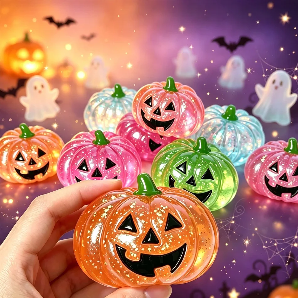 Glitter Pumpkin Squishy Balls – detail image 4