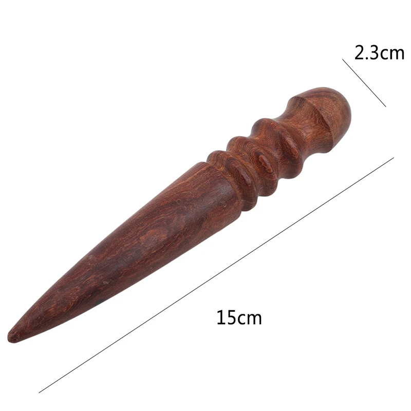 Wooden Round Burnishing Edge Leather Edge Slicking Round Grinding Rod for Polished Edge Leather Craft Working Tool