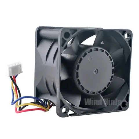CHT6012BX-W38B High-Speed 6cm Cooling Fan 60x60x38mm DC12V 1.60A 4-Pin 12000rpm Double Ball Bearing for Server Cooling