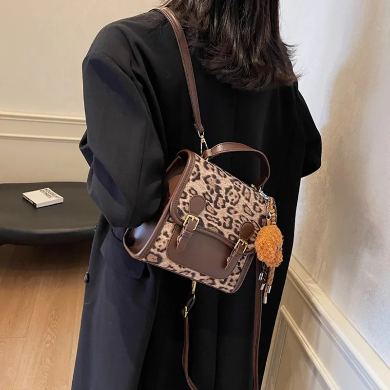 Shoulder Bag Korean Version Leopard Print Autumn And Winter New Fashion Trend Multifunctional Large Capacity Crossbody Bag