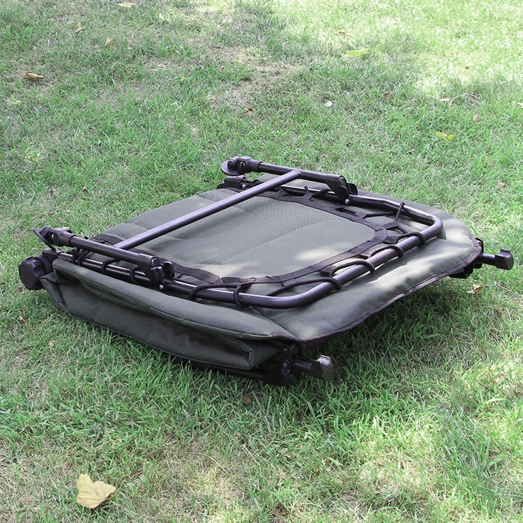 パワーリープ セルコ 在庫あり スチール製 折りたたみ式 調節可能脚 カープフィッシング ポータブルベッドチェア