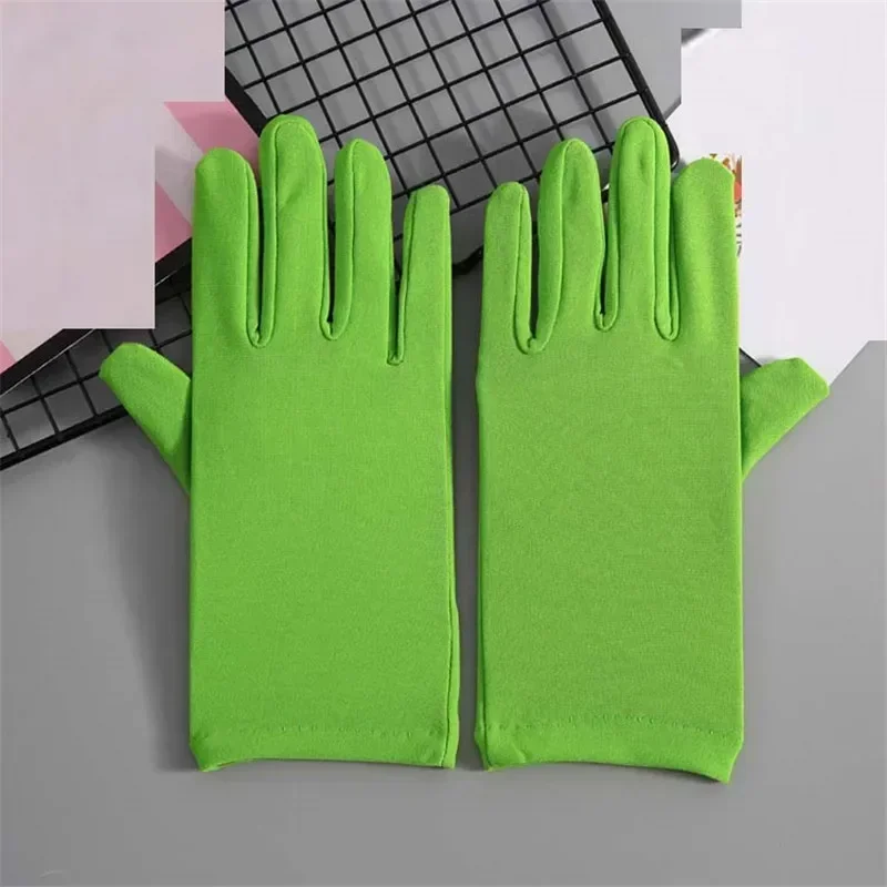 22 cm sexy rekbare elastische korte vingerhandschoenen dames dame bruids bruiloft drama feestaccessoire halloween kostuum cosplay