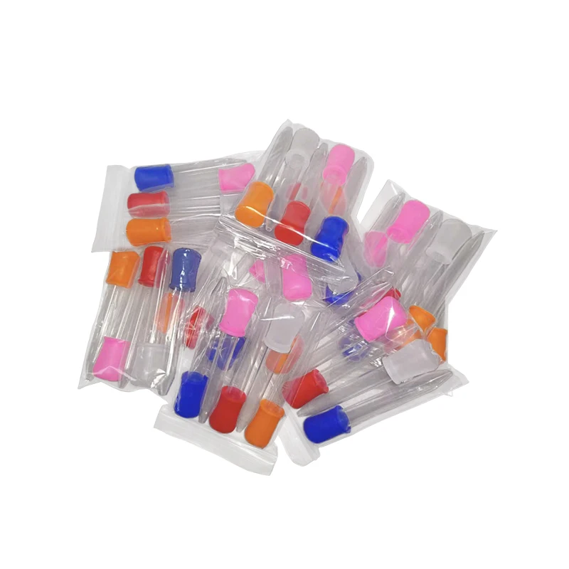 5pcs/bag Eye Ear Pipette Dropper School Lab Experiment Supplies Silicone Droppers Medicine Feeder Pipette