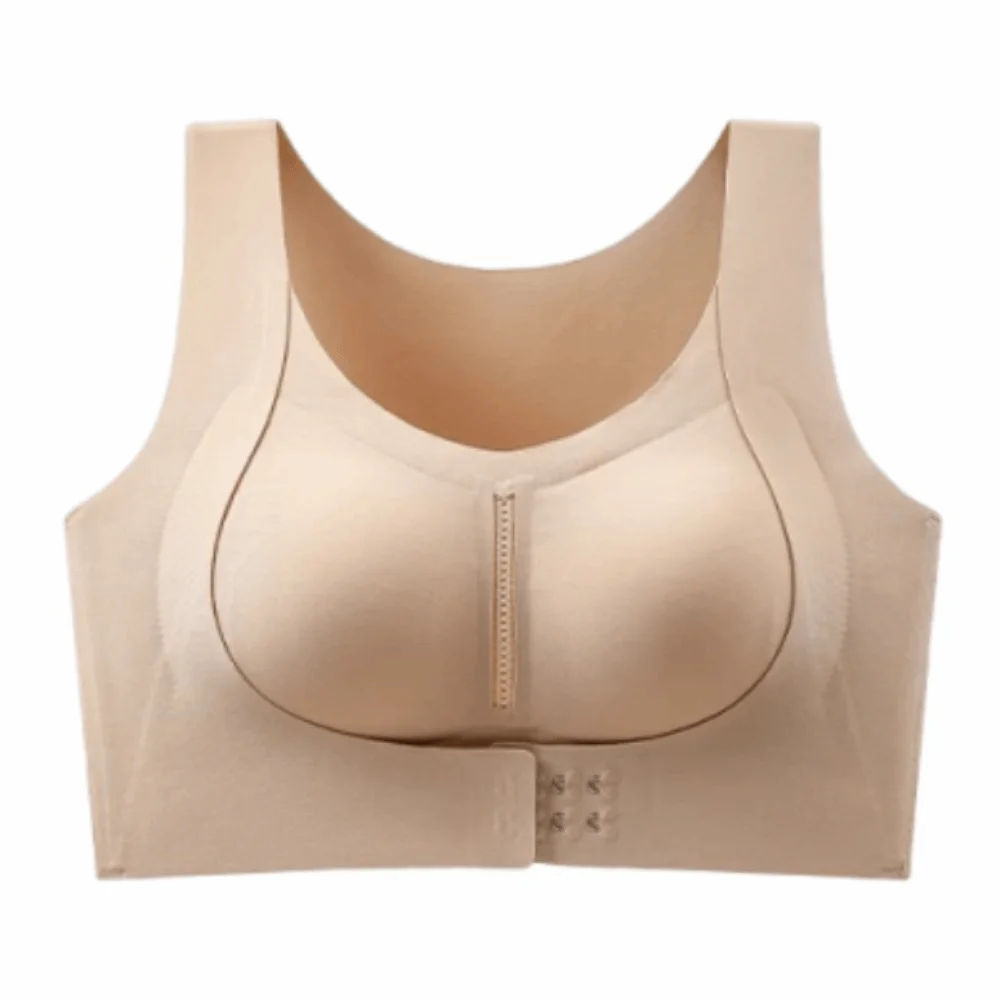 

2 in 1 Posture Corrector Bra Adjustable Full Cup Front Closure Bra Widened Shoulder Straps Thin Women Seamless Bras