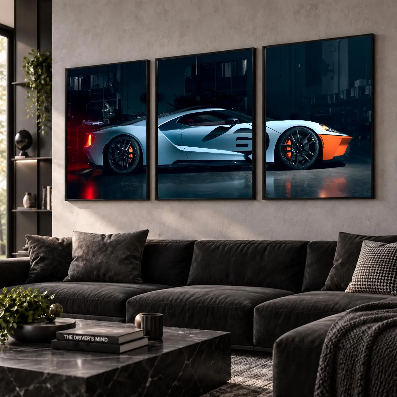 GT Sports Coupe Painting Calligraphy Wall Art Canvas Poster Collection Prints for Bedroom Living Room Home Decoration Gift