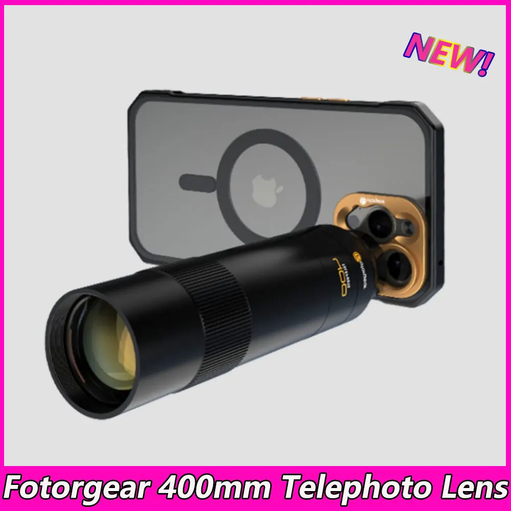 

Fotorgear 400mm Mobile Phone Telephoto Additional Lens Universal Long Range Photography Professional Cell Phone Telephoto Kit