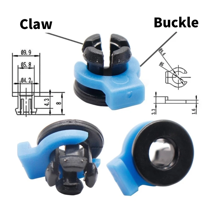 Abrazadera integrada para tubo de Clip, acoplamiento Bowden para disipador de calor de Metal V6, tubo Hotend, conector extrusor de pinza de 4MM, 10/20/30/50 Uds.