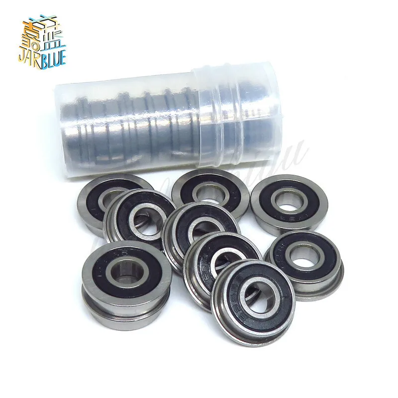 

10Pcs F623 F686 F688 F689 F695 F696 F698 -2RS Bearing 5x13x4mm Flanged Miniature Deep Groove Ball Bearings for VORON 3D Printer