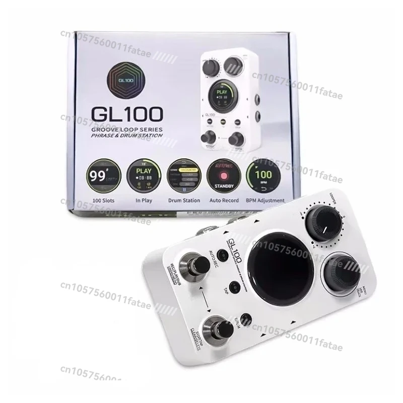 

100 Guitar Pedal LOOP Drum Machine Effects Pedal Stereo Phrase Loop Auto Record with 100 Memory Positions
