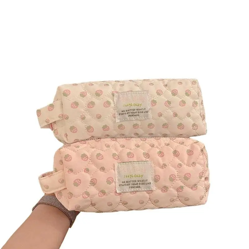 Ästhetisches Polka-Dot-Federmäppchen, tragbar, koreanischer Stil, Handtaschenformat, große Kapazität, Schreibwaren-Organizer für Studenten, 1 Stück – Detail 9