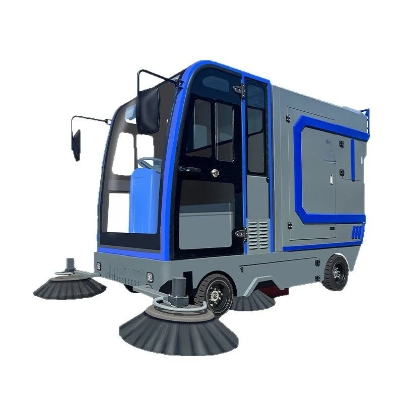 Spazzatrice a secchio a quattro ruote efficiente