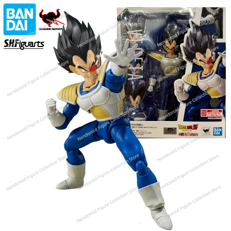 

In Stock Bandai S.H.Figuarts SHF Dragon Ball Z Battle Suit Vegeta 24000 Power Level Anime Action Figure Model Collection Hobby