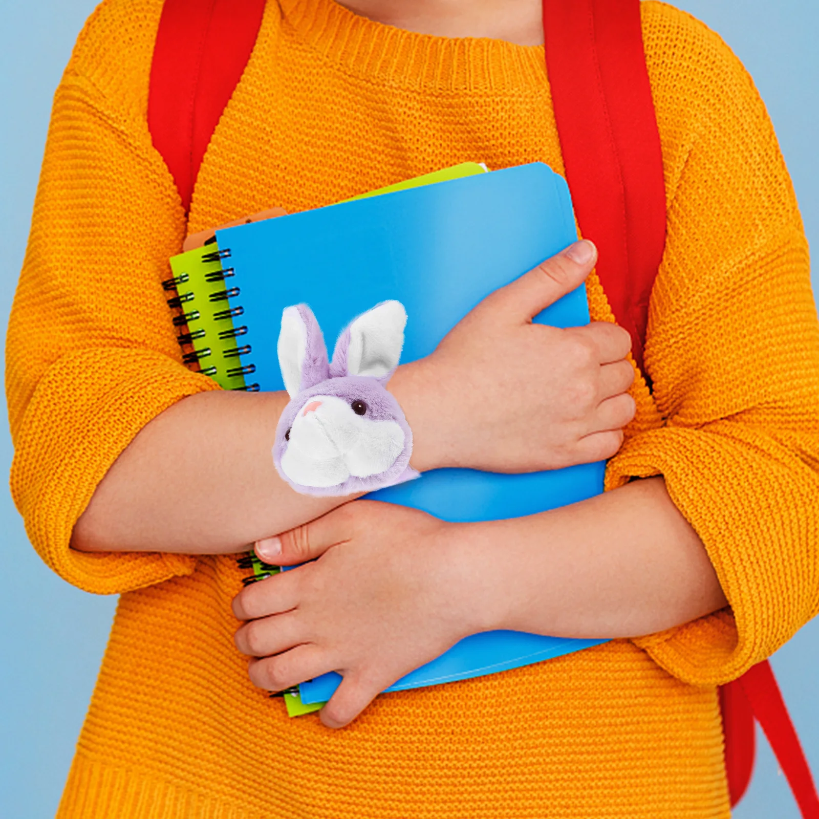 

Браслет-хлопушка «Кролик» из мягкого прочного материала, простой в использовании, с тематикой животных, сувенир для вечеринок, браслет-хлопушка с животными, браслет-хлопушка для нажимания